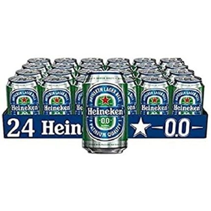 Heineken 0.0 Alcohol Free Beer Cans 24 x 330ml